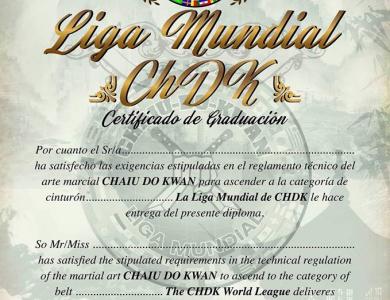 NUEVOS MODELOS DE DIPLOMAS La Liga Mundial de CHDK